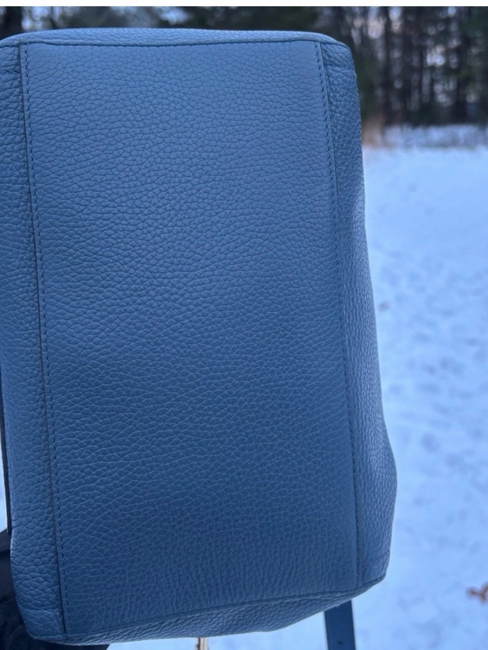 Furla Navy Leather Satchel Crossbody Bag - NWOT - Picture 12 of 15